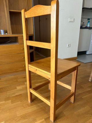 Mesa extensible madera con 4 sillas