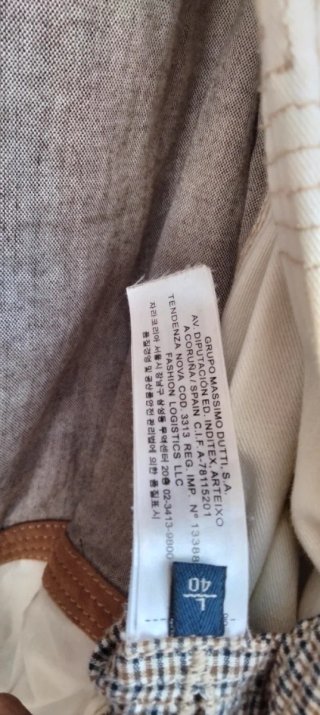 Cazadora Piel Massimo Dutti Marrón