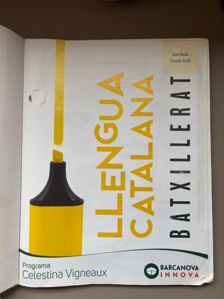 Celestina Vigneaux. Batxillerat. Llengua catalana