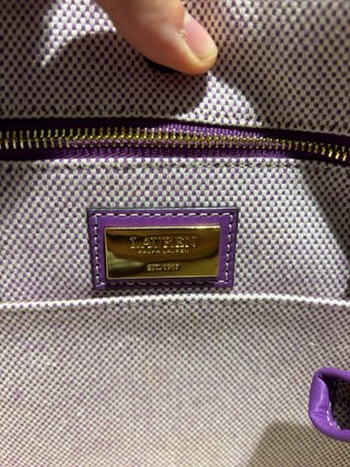 Bolso Tote Ralph Lauren Beige y Morado