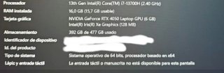 HP Victus Gaming i7, RTX 4050, 16Gb RAM, 500 GB