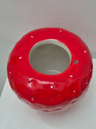 Ciotola fragola in ceramica