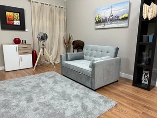 Sofá Cama Gris 133cm