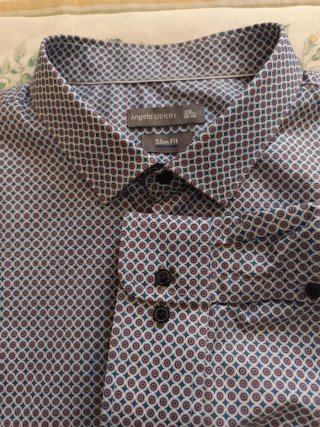 Camisa Angelo Litrico XXL Slim Fit Estampada