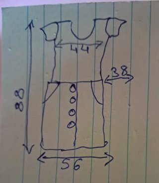 Vestido de verano con botones