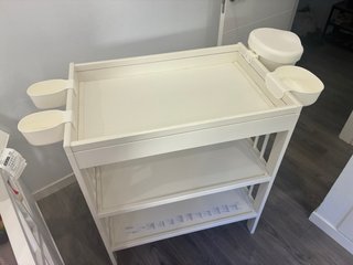 Cambiador bebé madera blanco