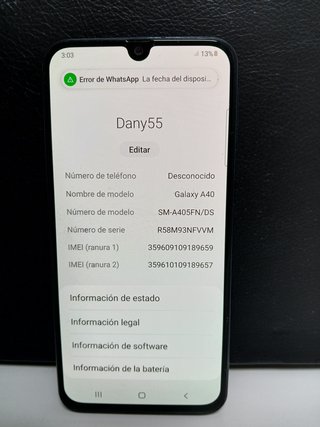 Samsung Galaxy A40 (Económico)