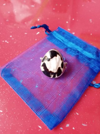 Anillo Plata Nácar Bicolor