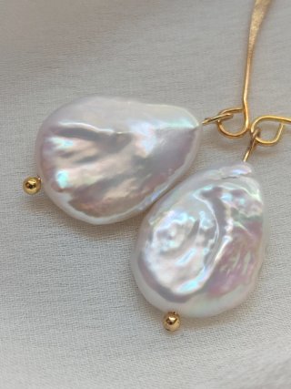 Pendientes Perla Barroca Dorados