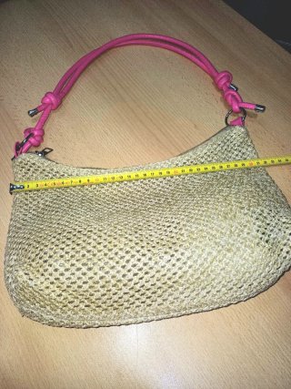Borsetta beige e rosa