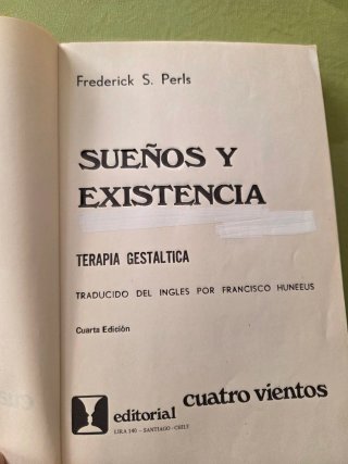 Sueños y existencia. Fritz Perls.