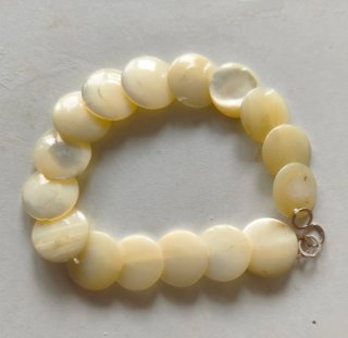 Collar y pulseras de nácar y plata