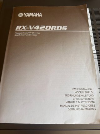 Amplificador Yamaha RX-V420RDS 5.1 radio CD