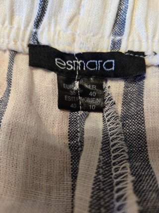 Calções de riscas Bershka