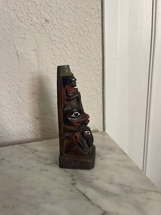 Mini tótem vintage pintado a mano
