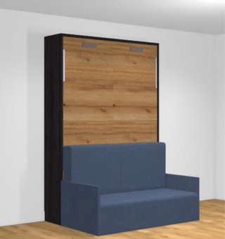 Cama Abatible Vertical con Sofá y colchón 135x190