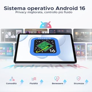 Tablet Android 16 12.2 48GB+256GB, WIFI Bluetooth