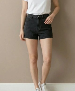 Shorts vaqueros negros