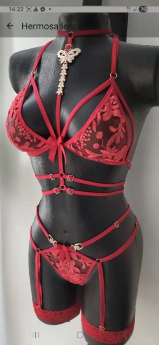 Conjunto Lenceria Brillo Talla Única