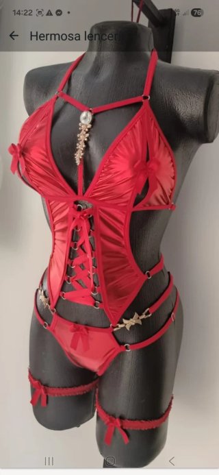 Conjunto Lenceria Brillo Talla Única