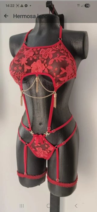 Conjunto Lenceria Brillo Talla Única