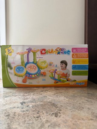 Batería Infantil Drum Set + Micrófono