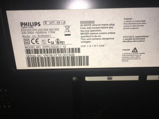 TV Philips 37 Negra