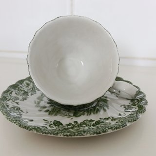 🇬🇧 JOHNSON BROS Taza y platito porcelana inglesa