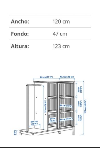 Armario Nordiska Ikea Bambú comprado hace meses