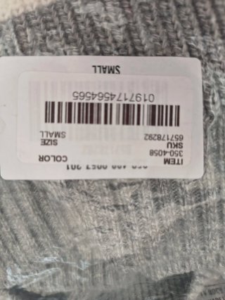 Jersey Hollister Rayas Gris Blanco Talla S