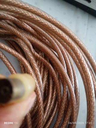 Cable de antena cobre trenzado