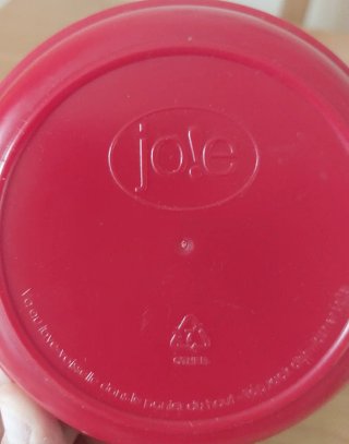 Contenitore vintage in plastica peperone rosso