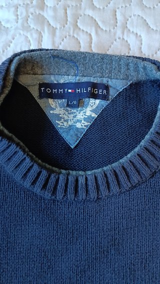 Jersey Tommy Hilfiger azul rayas (L)