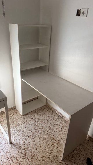 Mueble blanco dormitorio y oficina