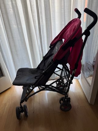 Cochecito de bebé plegable rosa