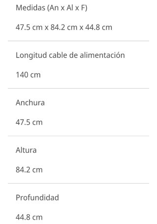 Congelador Ok. bajo encimera blanco