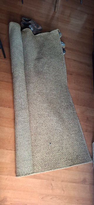 Alfombra Ratán Ikea Beige/Marrón