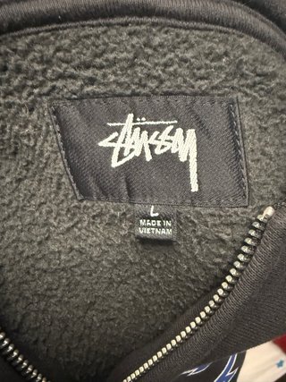 Sudadera con cremallera Stussy Negra