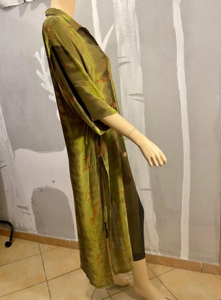 Abito estivo fantasia verde taglia XL