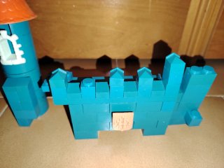 Piezas construcción Exin castillo Pitufos años 80