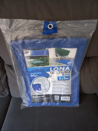Lona Multiusos Impermeable 2x3m Azul