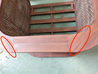 Sklum Sillón de jardín en madera de acacia Noira