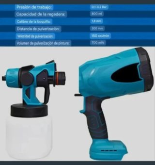 Pistola Pintura Spray Batería Recargable