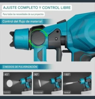 Pistola Pintura Spray Batería Recargable