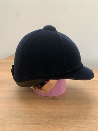Casco de montar azul marino