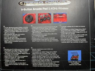 Controller Retro-Bit Mega Drive 8 Buttons (Sealed)