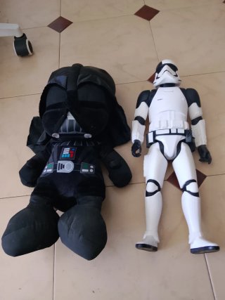 Muñeco Darth Vader y Stormtrooper Star Wars