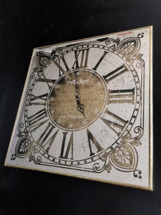 Reloj de pared espejo vintage Libra Vienna 3D