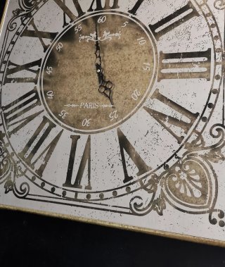 Reloj de pared espejo vintage Libra Vienna 3D