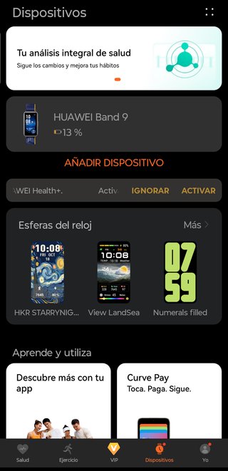 Huawei Band 9 Azul Marino Correa Nylon